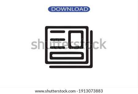 newspaper icon or logo isolated sign symbol vector illustration - high quality black style vector icons.