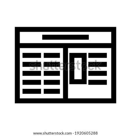 newspaper icon or logo isolated sign symbol vector illustration - high quality black style vector icons
