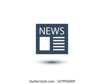 Newspaper icon. News vector illustration EPS10
