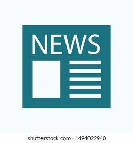 Newspaper icon. News vector illustration EPS10