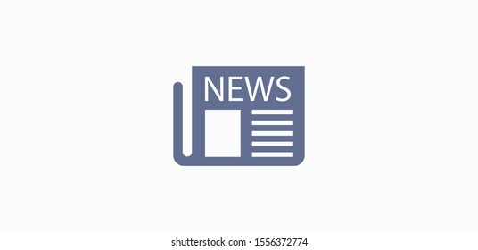 Newspaper icon. News vector illustration EPS10