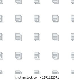 newspaper icon pattern seamless white background. Editable line newspaper icon. newspaper icon pattern for web and mobile.