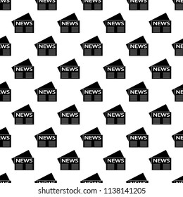 Newspaper icon in Pattern style on white background
