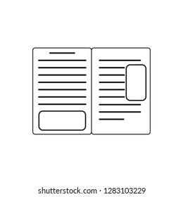 Newspaper Icon. Professional, pixel perfect icons optimized for both large and small resolutions. eps 10