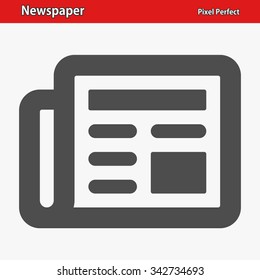 Newspaper Icon. Professional, pixel perfect icons optimized for both large and small resolutions. EPS 8 format.