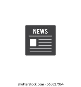 newspaper icon. sign design