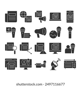 Newspaper Icon Sign Symbol Vector