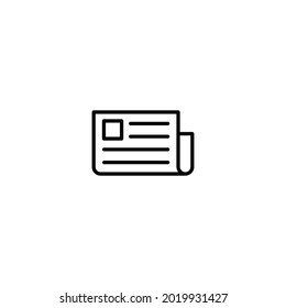 icono de periódico, vector de signos de periódico