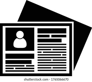 Newspaper icon simple vector illustration