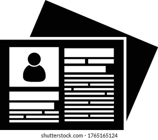 Newspaper icon simple vector illustration