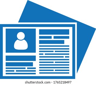 Newspaper icon simple vector illustration