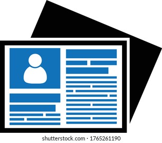 Icono de periódico ilustración vectorial simple