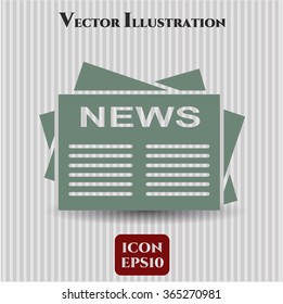 Newspaper icon or symbol
