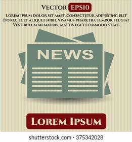 Newspaper icon or symbol
