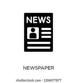Newspaper icon. Newspaper symbol design from Communication collection. Simple element vector illustration on white background.