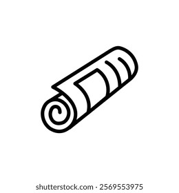 Newspaper icon Thin vector set