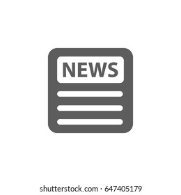 Newspaper icon in trendy flat style isolated on white background. Symbol for your web site design, logo, app, UI. Vector illustration, EPS