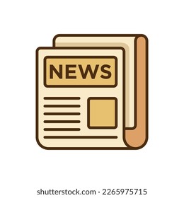 newspaper icon vector design template in white background