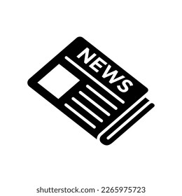 newspaper icon vector design template in white background