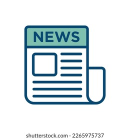 newspaper icon vector design template in white background