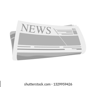Newspaper icon vector, filled flat sign, solid pictogram isolated on white. News symbol, logo illustration