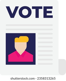 newspaper Icon Vector Flat Illustration
