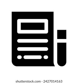 newspaper icon. vector glyph icon for your website, mobile, presentation, and logo design.