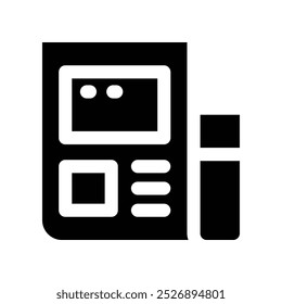 newspaper icon. vector glyph icon for your website, mobile, presentation, and logo design.