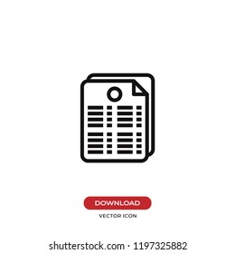 Newspaper icon vector illustration