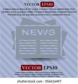 Newspaper icon vector illustration