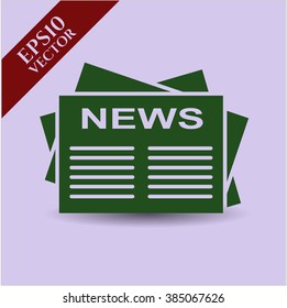 Newspaper icon vector illustration
