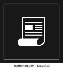 newspaper icon. newspaper vector illustration
