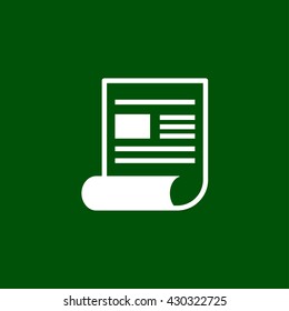 newspaper icon. newspaper vector illustration