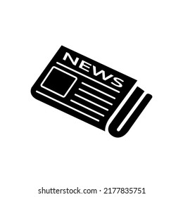Newspaper icon. Vector illustration can be used for topics journalism, reportage, news