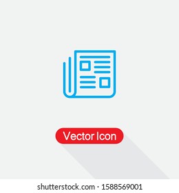 Newspaper Icon Vector Illustration Eps10