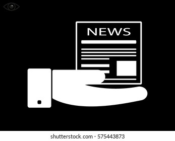 newspaper, icon, vector illustration eps10