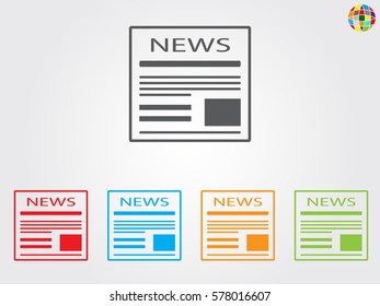 newspaper, icon, vector illustration eps10