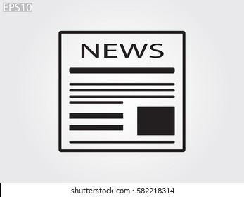 newspaper, icon, vector illustration eps10