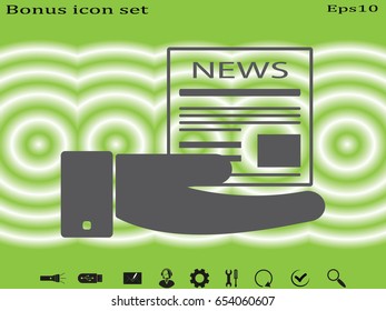 newspaper, icon, vector illustration eps10
