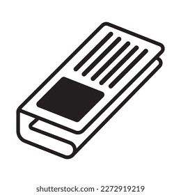 diseño del logotipo de la ilustración del vector del icono del periódico