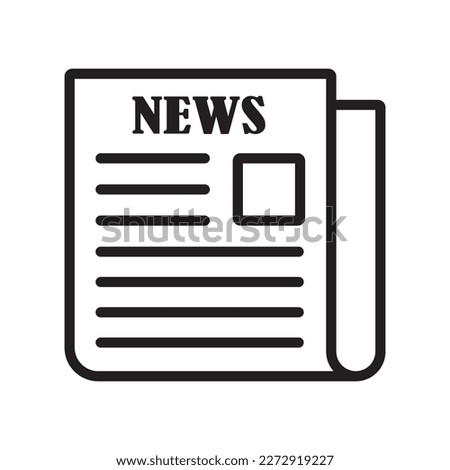 newspaper icon vector illustration logo  deisgn