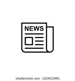 Newspaper icon vector illustration. news paper sign and symbolign