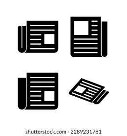 Newspaper icon vector illustration. news paper sign and symbolign