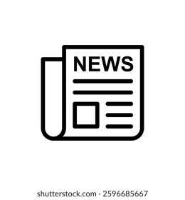 Newspaper icon vector illustration. news paper sign and symbolign