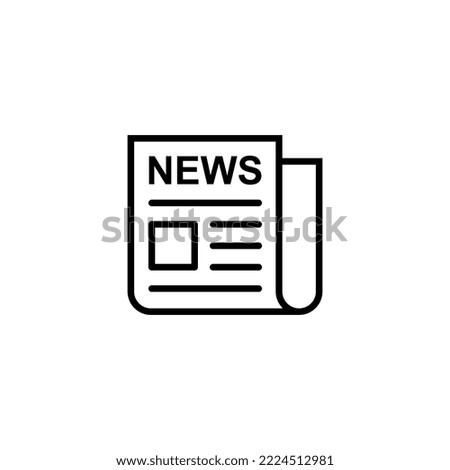 Newspaper icon vector illustration. news paper sign and symbolign