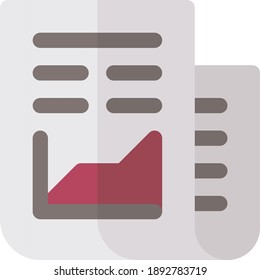 Icono de periódico ilustración vectorial sobre fondo blanco, icono de periódico, periódico de logotipo, negocio de logotipo