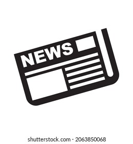 newspaper icon vector illustration symbol