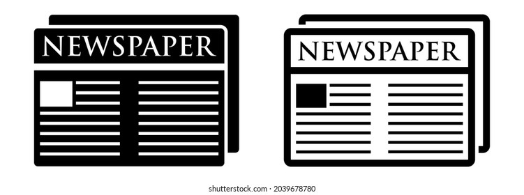 newspaper icon, newspaper vector illustrations
