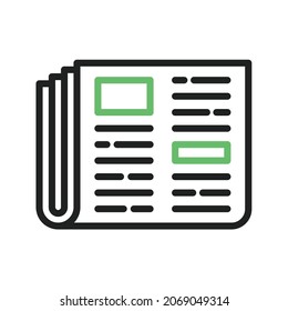 Newspaper icon vector image. Can also be used for Physical Fitness. Suitable for mobile apps, web apps and print media.