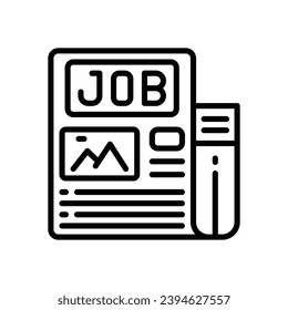 newspaper icon. vector line icon for your website, mobile, presentation, and logo design.